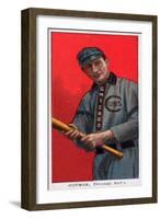 Chicago, IL, Chicago Cubs, Solly Hofman, Baseball Card-Lantern Press-Framed Art Print