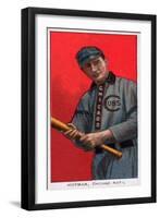 Chicago, IL, Chicago Cubs, Solly Hofman, Baseball Card-Lantern Press-Framed Art Print