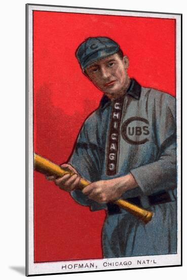 Chicago, IL, Chicago Cubs, Solly Hofman, Baseball Card-Lantern Press-Mounted Art Print