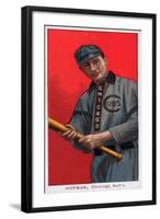 Chicago, IL, Chicago Cubs, Solly Hofman, Baseball Card-Lantern Press-Framed Art Print