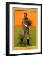 Chicago, IL, Chicago Cubs, Three Finger Brown, Baseball Card-Lantern Press-Framed Art Print