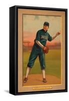 Chicago, IL, Chicago White Sox, Bill Burns, Baseball Card-Lantern Press-Framed Stretched Canvas