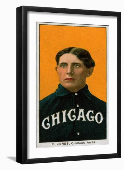 Chicago, IL, Chicago White Sox, Fielder Jones, Baseball Card-Lantern Press-Framed Art Print