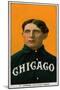 Chicago, IL, Chicago White Sox, Fielder Jones, Baseball Card-Lantern Press-Mounted Art Print