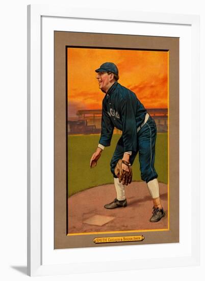 Chicago, IL, Chicago White Sox, Frank Smith, Baseball Card-Lantern Press-Framed Art Print