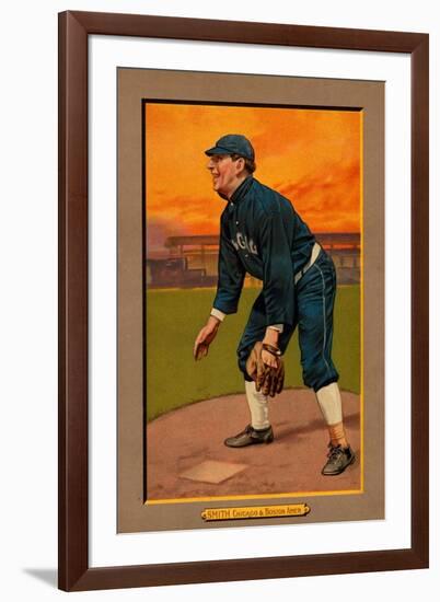 Chicago, IL, Chicago White Sox, Frank Smith, Baseball Card-Lantern Press-Framed Art Print