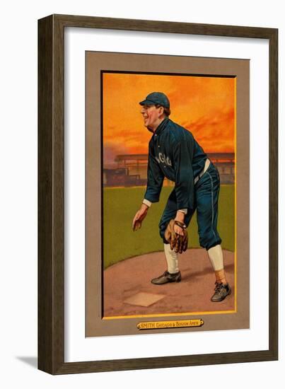 Chicago, IL, Chicago White Sox, Frank Smith, Baseball Card-Lantern Press-Framed Art Print