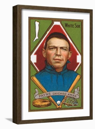 Chicago, IL, Chicago White Sox, Fred Payne, Baseball Card-Lantern Press-Framed Art Print