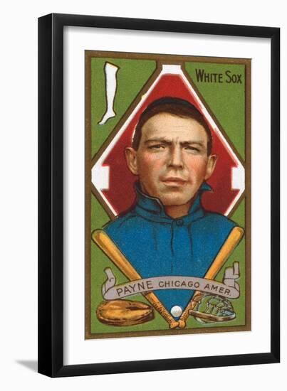 Chicago, IL, Chicago White Sox, Fred Payne, Baseball Card-Lantern Press-Framed Art Print