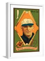 Chicago, IL, Chicago White Sox, G. H. White, Baseball Card-Lantern Press-Framed Art Print