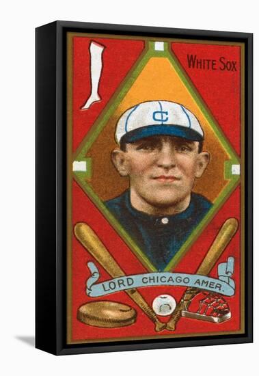 Chicago, IL, Chicago White Sox, Harry D. Lord, Baseball Card-Lantern Press-Framed Stretched Canvas