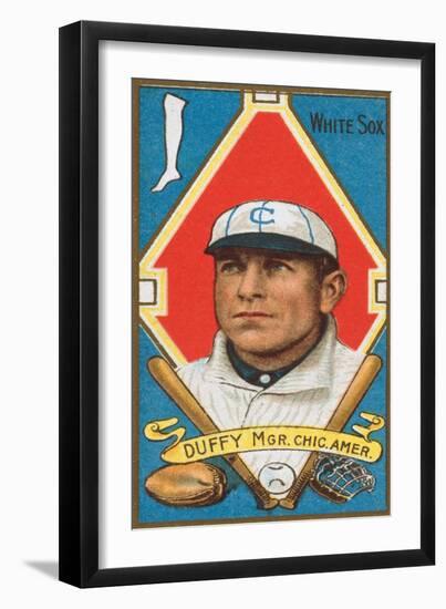 Chicago, IL, Chicago White Sox, Hugh Duffy, Baseball Card-Lantern Press-Framed Art Print