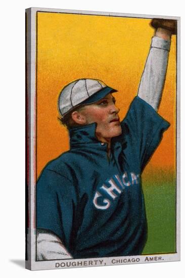 Chicago, IL, Chicago White Sox, Patsy Dougherty, Baseball Card-Lantern Press-Stretched Canvas