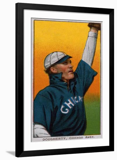 Chicago, IL, Chicago White Sox, Patsy Dougherty, Baseball Card-Lantern Press-Framed Art Print
