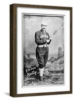 Chicago, IL, Chicago White Stockings, $10,000 Kelly, Baseball Card-Lantern Press-Framed Art Print