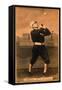 Chicago, IL, Chicago White Stockings, Billy Sunday, Baseball Card-Lantern Press-Framed Stretched Canvas