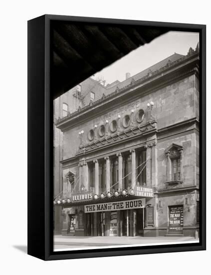 Chicago, Ill., Illinois Theatre-null-Framed Stretched Canvas