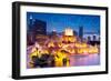 Chicago, Illinois - Buckingham Fountain-Lantern Press-Framed Art Print