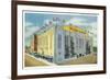 Chicago, Illinois - Chicago Stadium Exterior View-Lantern Press-Framed Art Print