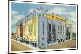 Chicago, Illinois - Chicago Stadium Exterior View-Lantern Press-Mounted Art Print