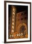 Chicago, Illinois - Chicago Theatre-Lantern Press-Framed Art Print