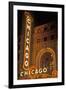 Chicago, Illinois - Chicago Theatre-Lantern Press-Framed Art Print