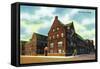 Chicago, Illinois, Exterior View of Hull House-Lantern Press-Framed Stretched Canvas