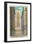 Chicago, Illinois, Exterior View of the Chicago Board of Trade Bldg, La Salle Street-Lantern Press-Framed Art Print