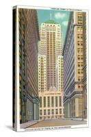 Chicago, Illinois, Exterior View of the Chicago Board of Trade Bldg, La Salle Street-Lantern Press-Stretched Canvas