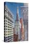 Chicago, Illinois, Exterior View of the Chicago Temple Building-Lantern Press-Stretched Canvas