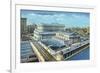 Chicago, Illinois - Exterior View of Union Station-Lantern Press-Framed Premium Giclee Print