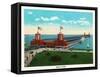 Chicago, Illinois, General View of the Navy Pier-Lantern Press-Framed Stretched Canvas