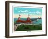 Chicago, Illinois, General View of the Navy Pier-Lantern Press-Framed Art Print