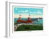 Chicago, Illinois, General View of the Navy Pier-Lantern Press-Framed Art Print