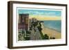 Chicago, Illinois - Northern Aerial View of Lake Shore Drive from Drake Hotel, c.1929-Lantern Press-Framed Art Print