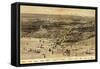 Chicago, Illinois - Panoramic Map No. 1-Lantern Press-Framed Stretched Canvas