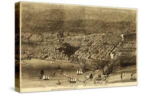 Chicago, Illinois - Panoramic Map No. 1-Lantern Press-Stretched Canvas