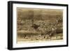 Chicago, Illinois - Panoramic Map No. 1-Lantern Press-Framed Art Print