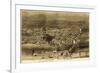 Chicago, Illinois - Panoramic Map No. 1-Lantern Press-Framed Art Print