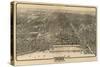 Chicago, Illinois - Panoramic Map No. 1-Lantern Press-Stretched Canvas