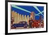 Chicago, Illinois - Science Hall at World's Fair-Lantern Press-Framed Premium Giclee Print