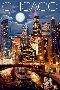 Chicago  Illinois - Skyline at Night-null-Framed Art Print