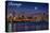 Chicago, Illinois - Skyline at Night-Lantern Press-Stretched Canvas