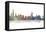 Chicago Illinois Skyline BW 1-Marlene Watson-Framed Stretched Canvas