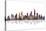 Chicago Illinois Skyline BW 2-Marlene Watson-Stretched Canvas