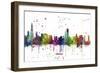 Chicago Illinois Skyline MCLR 1-Marlene Watson-Framed Giclee Print