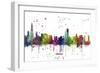 Chicago Illinois Skyline MCLR 1-Marlene Watson-Framed Giclee Print