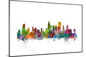 Chicago Illinois Skyline-Michael Tompsett-Mounted Art Print