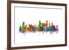 Chicago Illinois Skyline-Michael Tompsett-Framed Art Print