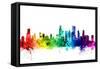 Chicago Illinois Skyline-Michael Tompsett-Framed Stretched Canvas